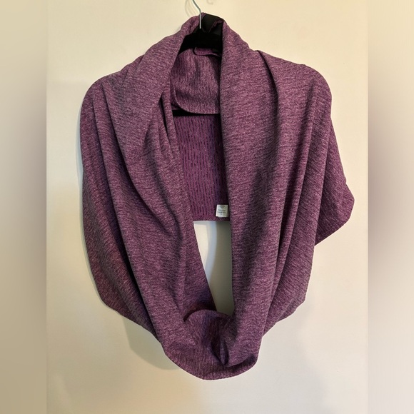 Lululemon Womens Vinyasa Purple Stripe Wrap Scarf Versitile Yoga Hiking Casual - Picture 2 of 7
